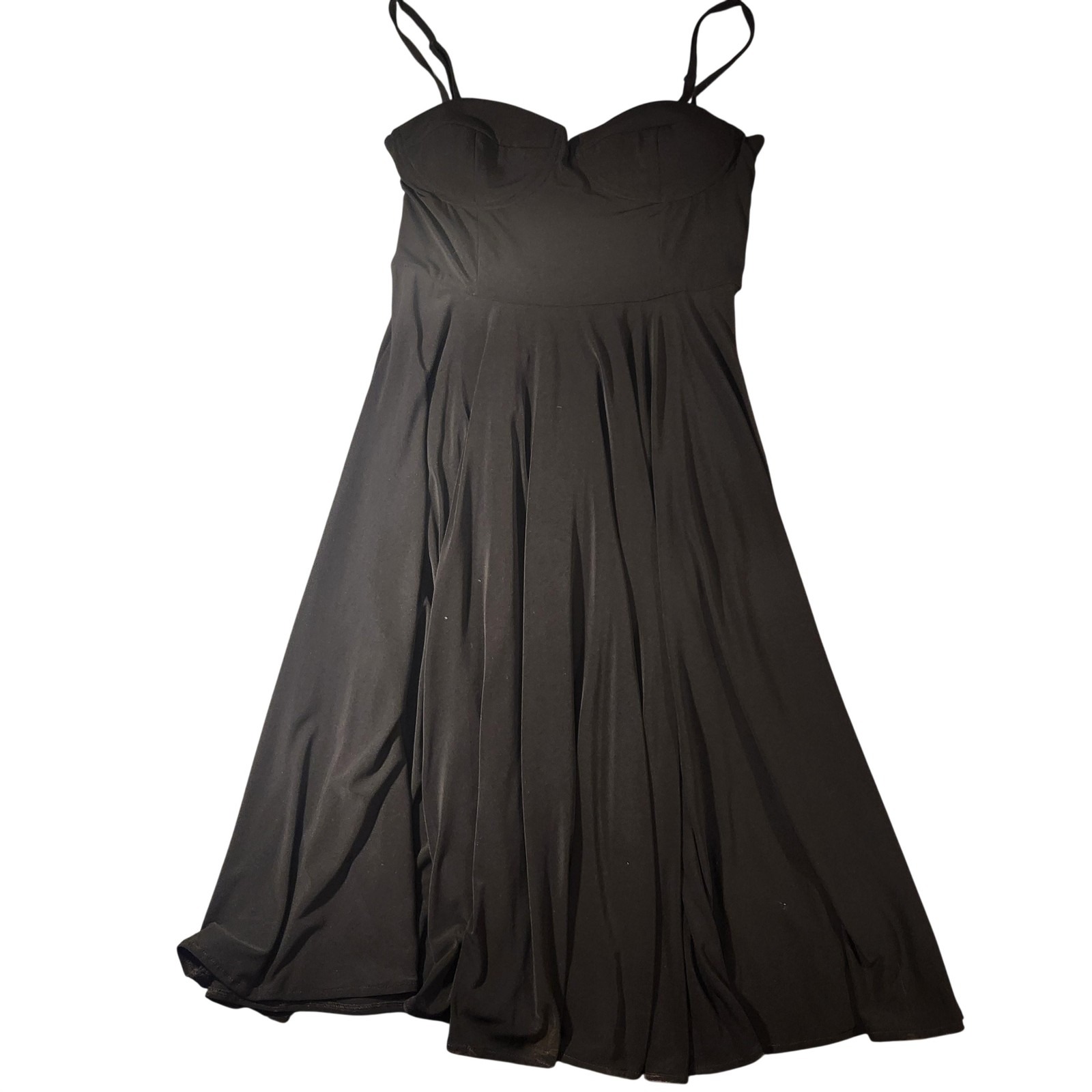 Isaac Mizrahi Dress Womens 12 Black Sweetheart Bustier Long Evening Whimsygoth